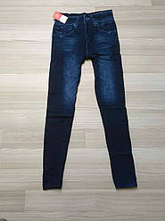 Жіночі джинсові жіночі утеплені хутро ТМ CASTOM Арт.15121