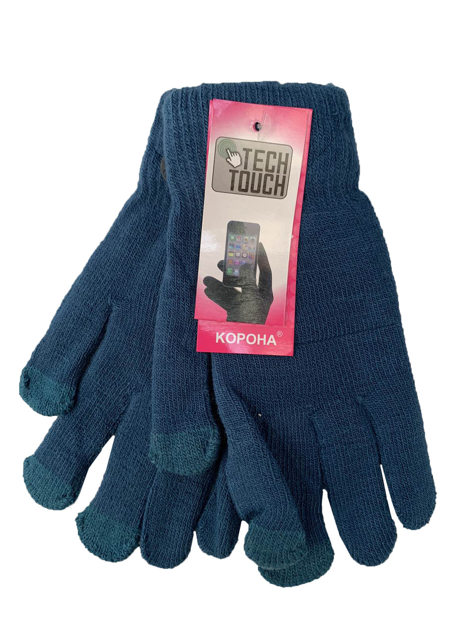 Зимові рукавички для сенсорного екрана ТМ Корона, сині, G07076-6