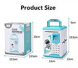 Робот скарбничка Robot Bodyguard блакитний з відбитком + Подарунок, фото 5