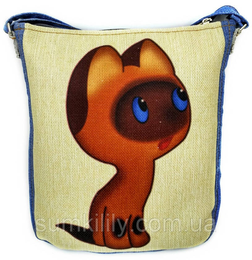 Джинсова сумка КОТЕНОК ГАВ, фото 1