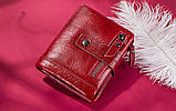 Гаманець шкіряний чоловічий. Портмоне гаманець з натуральної шкіри (чорний), фото 3