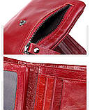 Гаманець шкіряний чоловічий. Портмоне гаманець з натуральної шкіри (чорний), фото 5