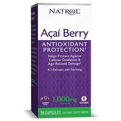Антиоксидант Natrol Acai Berry 1000 mg 75 caps