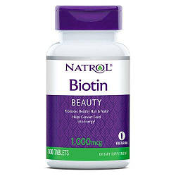 Биотин Natrol Biotin 1000 mcg 100 tabs