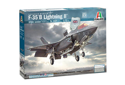 F-35 B Lightning II STOVL version. Збірна модель військового літака в масштабі 1/72. ITALERI 1425, фото 1