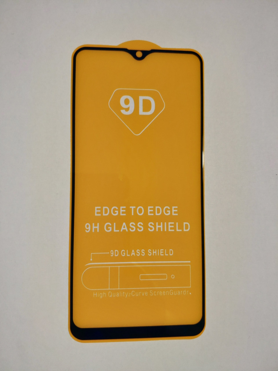 Захисне скло 9D для Samsung A20S/A207F Full Glue Чорне