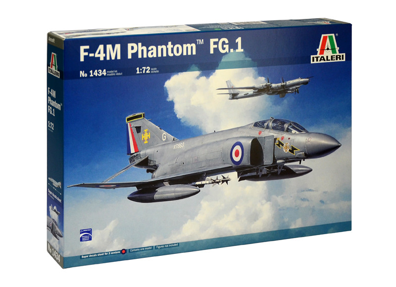 F-4M PHANTOM FG.1. Збірна модель військового літака в масштабі 1/72. ITALERI 1434