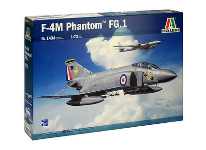 F-4M PHANTOM FG.1. Збірна модель військового літака в масштабі 1/72. ITALERI 1434, фото 1