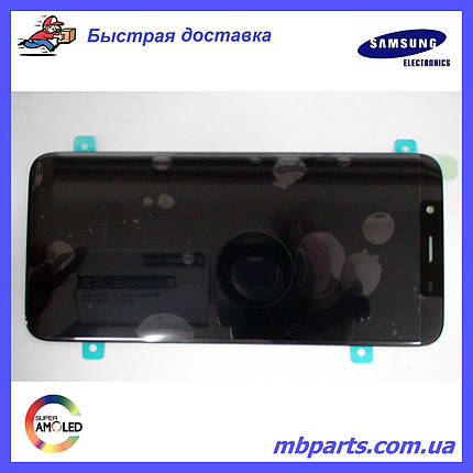 Дисплей з сенсором Samsung J600 Galaxy J6 2018 чорний/black, GH97-21931A, фото 1
