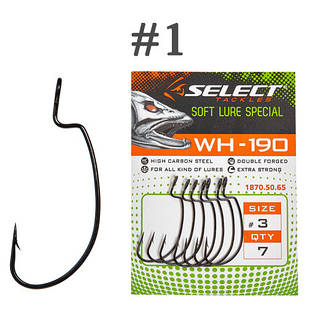 Офсетний гачок Select WH-190 #1 (5 шт/уп)