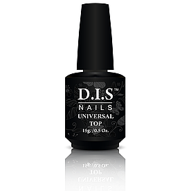 Топ для нігтів універсальний без липкості DIS Universal Top 15 мл.