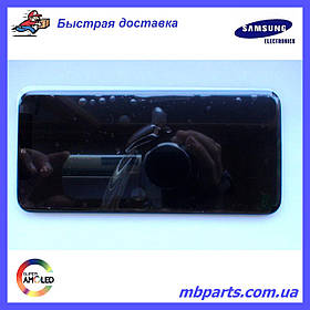 Дисплей з сенсором Samsung А205 Galaxy А20 Black, GH82-19571A, оригінал!