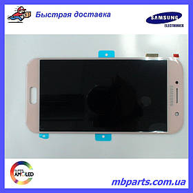 Дисплей з сенсором Samsung A520 Galaxy A5 Pink/Рожевий , GH97-19733D