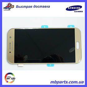 Дисплей з сенсором Samsung A720 Galaxy A7 Gold/Золотий, GH97-19723B