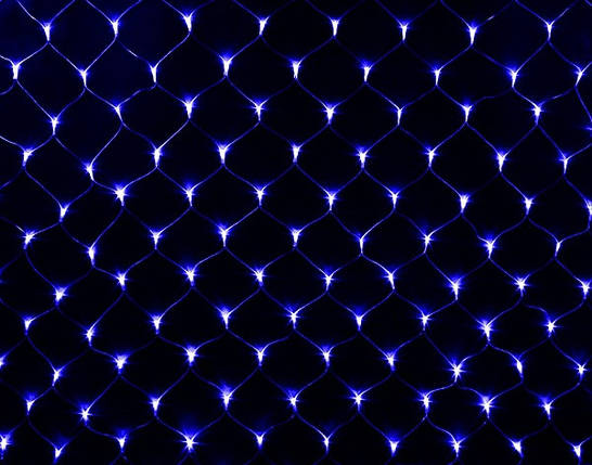 Гірлянда "Сітка", 100 LED, "Jumi" 1x1 м, колір блакитний, фото 2