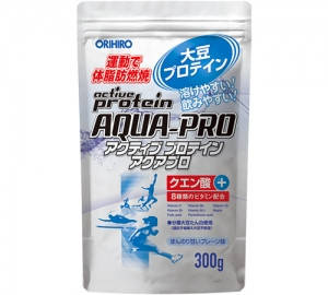 ORIHIRO Active Protein Aqua Pro розчинний ізолят соєвого білка + вітаміни, 300 г на 15 тренувань