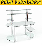 Стол компьютерный стеклянный "Аванти". Цвет и размер можно изменять. Возможна фотопечать и матировка.