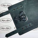 Декоративний хлястик для клапана 2*18. Колір "Смарагдовий"., фото 2