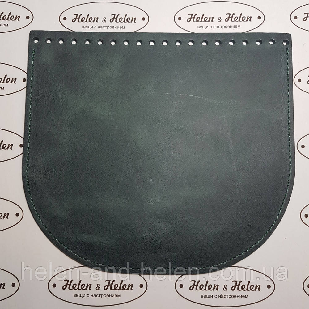 Клапан для в'язаного сумки. Колір "Смарагдовий", фото 1