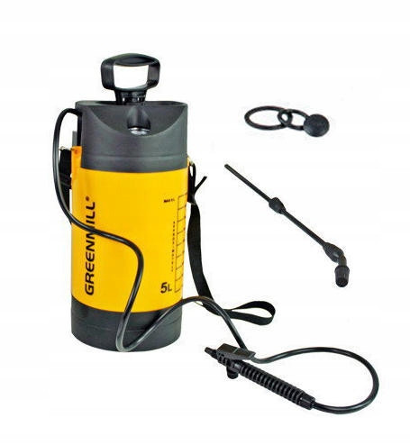 Обприскувач ручний з монометром Greenmill 5 л GB9050 Польща, фото 1
