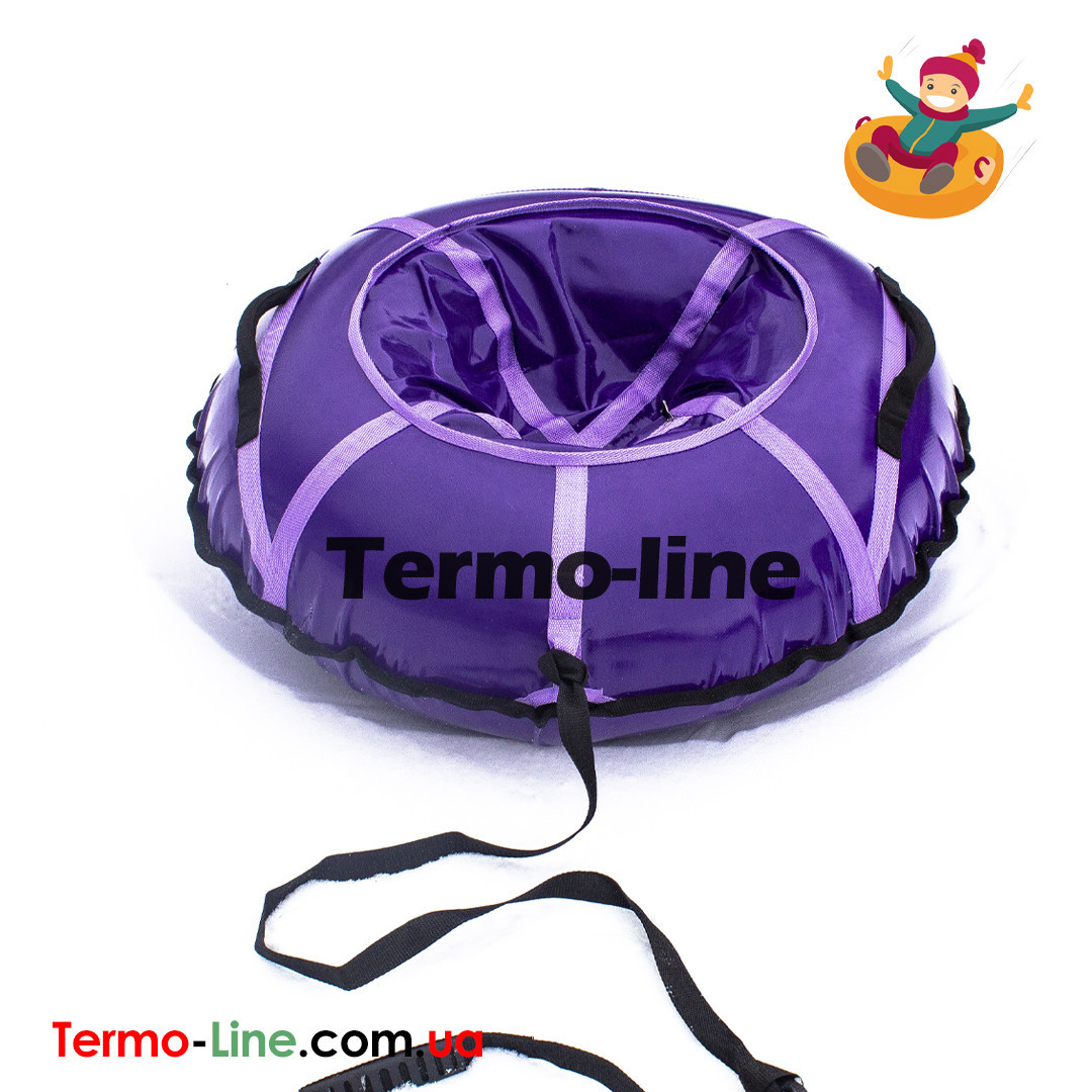 Тюбінг надувні санки, ватрушка діаметр 100 см - фіолетовий, фото 1