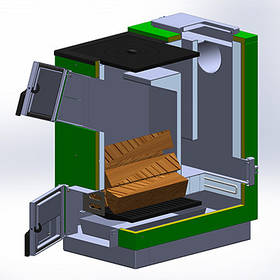 Котел твердопаливний Максітерм ЛЮКС 22 п кВт тривалого горіння