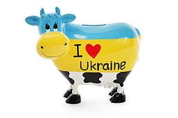 Корова-скарбничка "I love Ukraine" 16.5*9*14 см