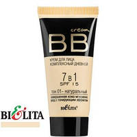 Bielita — BB Cream Крем для обличчя комплексний денний 7в1 Тон 01 натуральний 30ml