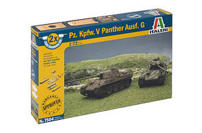 PZ. Kpfw. V PANTHER AUSF.G. Збірна модель 2 в 1. Швидка збірка. 1/72 ITALERI 7504