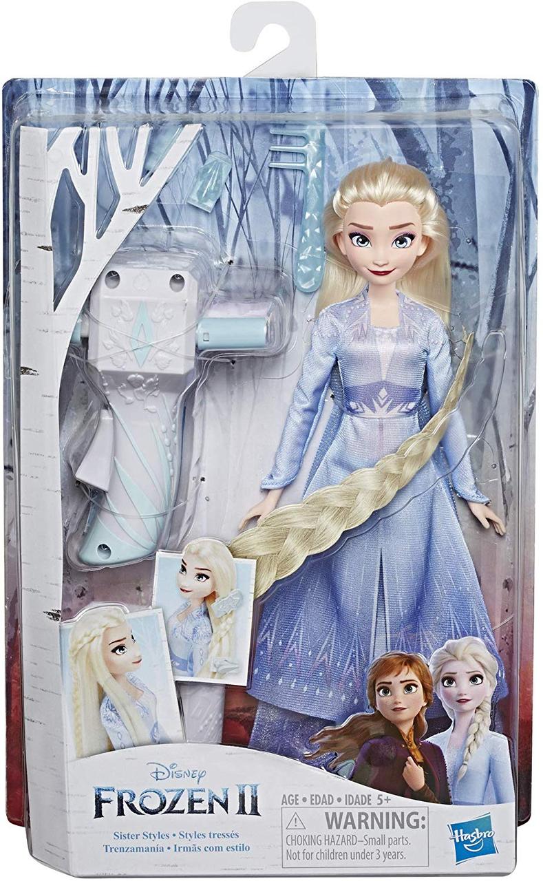 Кукла Эльза Холодное сердце 2 Дисней с аксессуарами для волос Disney Frozen 2 Sister Styles Elsa - фото 1 - id-p1093147634