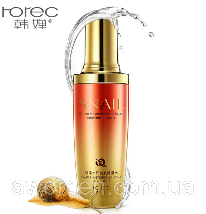 Тонер для обличчя Rorec Snail з муцином равлика 120 ml, фото 1
