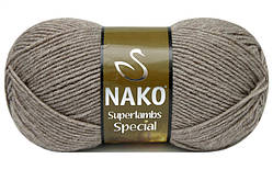 Nako SUPERLAMBS SPECIAL (Суперламбс спесіал) № 23131 латте меланж (Напівшерстяна пряжа, нитки для в'язання)