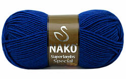 Nako SUPERLAMBS SPECIAL (Суперламбс спесіал) № 1599 волошка (Напівшерстяна пряжа, нитки для в'язання)