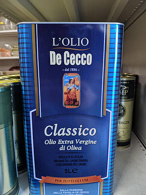 Оливкова олія De Cecco Classico Olio Extra Vergine di Oliva 5 л, фото 2