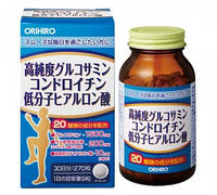 Orihiro высокочистый глюкозамин, хондроитин, гиалуроновая к-та, коллаген, протеогликан, аминокислоты 270 т.