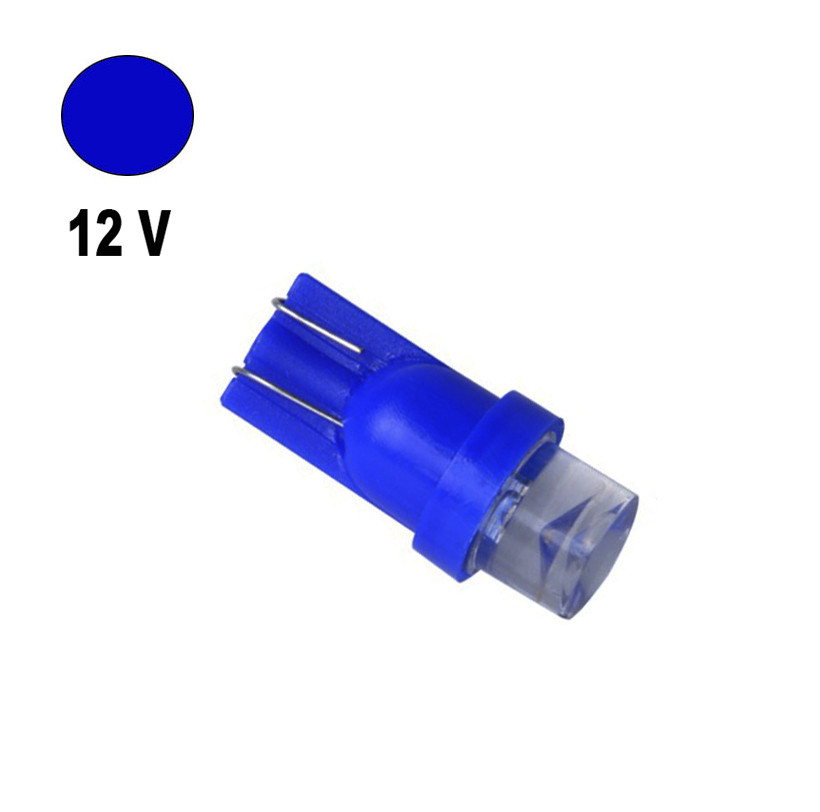 Автолампа Terra T10/W5W, цоколь W2.1x9.5d, LED увігнута, синій, 12 V, 0,24 W