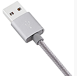 Кабель Awei CL-930C 2 в 1 Lightning і Micro USB, сріблястий, фото 7
