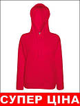 Жіноча толстовка червона худі легка Lightweight lady-fit Fruit of the Loom,2XL, фото 2