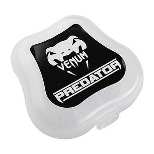 Капа боксерська чорно-помаранчева Venum Predator, фото 2
