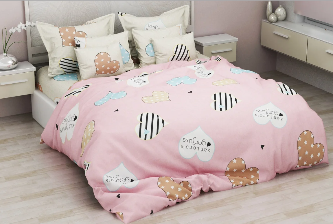 Постільна білизна напівторна 150х220 (13163) "Ранфорс-бавовна 100%", фото 1