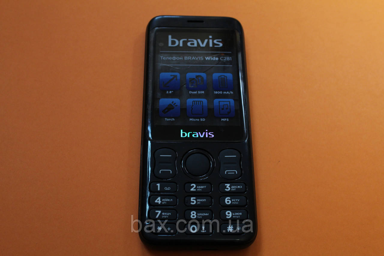 Bravis C281 корпус у складі чорний
