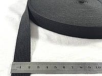 Резинка швейная/бельевая чёрная 2 см (40 метров рулон)