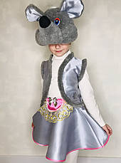 Дитячий новорічний костюм Мишка для дівчинки 4-7 років, фото 2