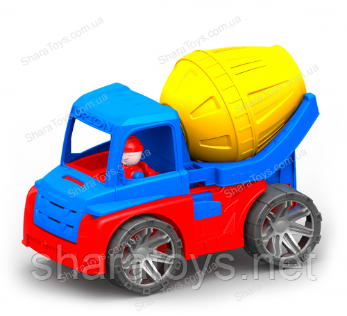 Дитячий різнобарвний вантажний бетонозмішувач, фото 1