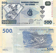 Демократическая республика Конго 500 франков 2002 UNC (P96)