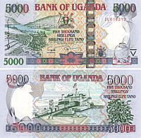 Уганда 5000 шиллингов 2009 UNC (P44d)