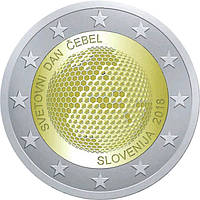 Словения 2 евро 2018 «Всемирный день пчелы» UNC