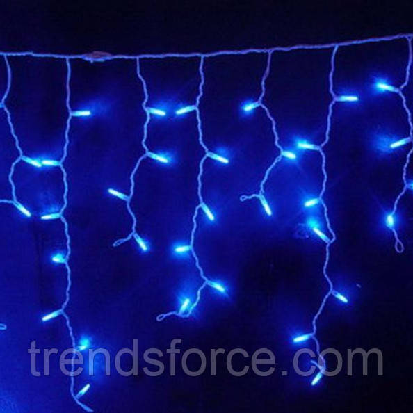 Гірлянда бахрома вулиця 120 LED (Ø 3,3) 4 м, бурульки 30/50/70 см (флеш) (бП) Синій (RD-7114) 154522