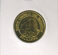 Парагвай 500 гуарани 1993 UNC (KM#195)
