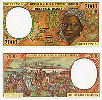 Центральная Африка 2000 франков 2000 N Экваториальная Гвинея UNC (P503N)